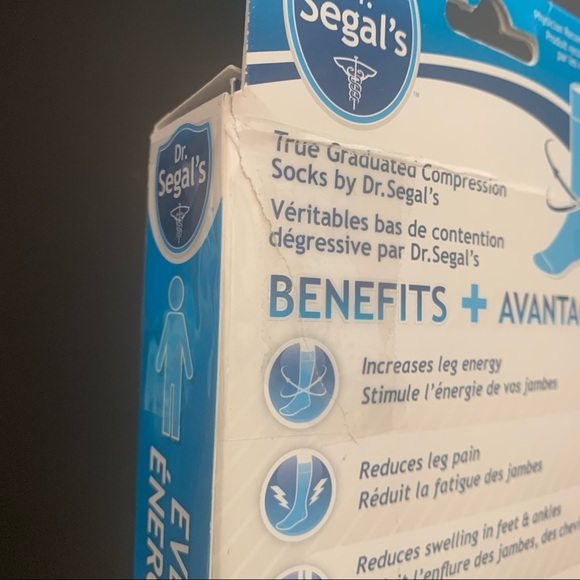 NWT DR. SEGAL’S Compression Socks Travel  Sports White - Picture 13 of 16